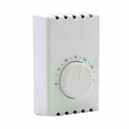 HONEYWELL Non-Programmable Thermostat, 120/240/277 V, White CT410B1009/E1